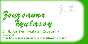 zsuzsanna nyulassy business card
